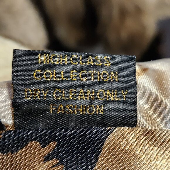 Womens Large Hooded Sheared Rex Rabbit Fur Jacket with Mink Fur Hood and Collar - Picture 10 of 11